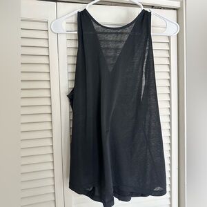 Lululemon Athletica Black Sheer Tank Top